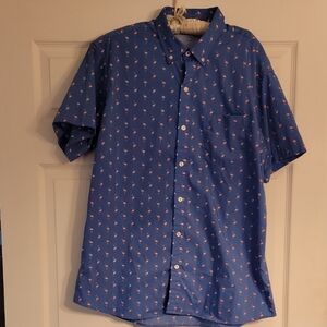 IZOD Men's Blue Short Sleeve Shirt